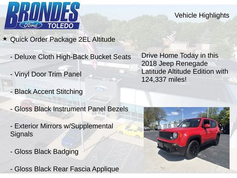Used 2018 Jeep Renegade Altitude AWD/4WD image 5