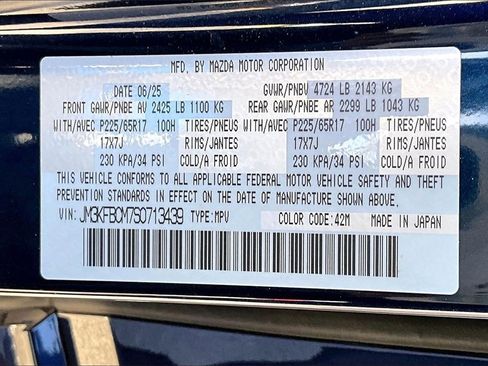 Certified 2025 MAZDA CX-5 AWD 2.5 S w/ Preferred Package image 17