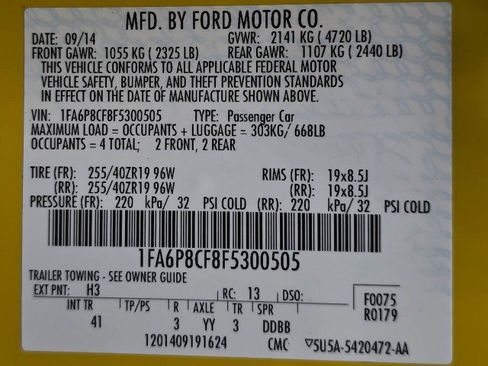 Used 2015 Ford Mustang GT Premium w/ Equipment Group 401A RWD image 38