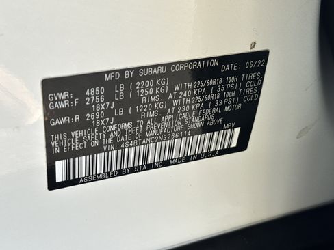 Used 2022 Subaru Outback Limited image 36