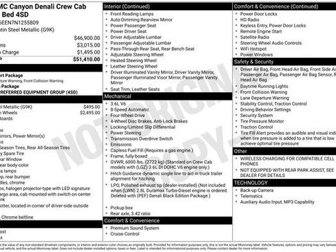 Used 2022 GMC Canyon Denali AWD/4WD image 7