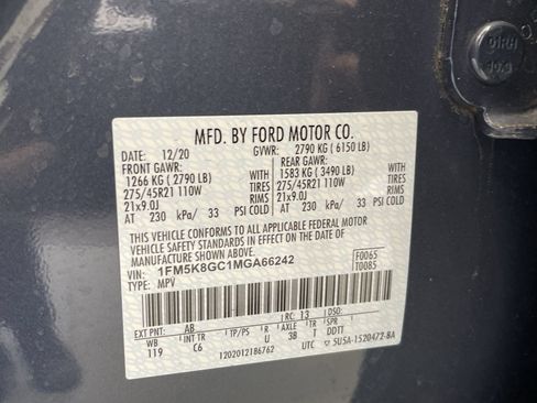 Used 2021 Ford Explorer ST w/ Equipment Group 401A AWD/4WD image 10
