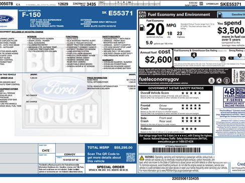 Used 2025 Ford F150 XLT w/ Equipment Group 301A Standard AWD/4WD image 3