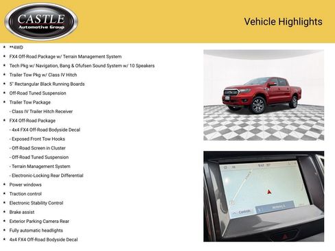 Used 2019 Ford Ranger Lariat w/ Equipment Group 501A Mid image 4