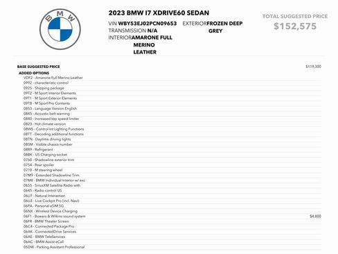 Used 2023 BMW i7 xDrive60 image 86