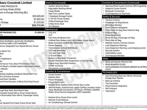 Used 2023 Subaru Crosstrek 2.5i Limited w/ Moonroof Package image 3