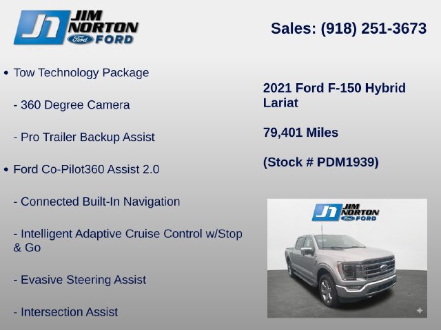Used 2021 Ford F150 Lariat w/ Equipment Group 502A High AWD/4WD image 8