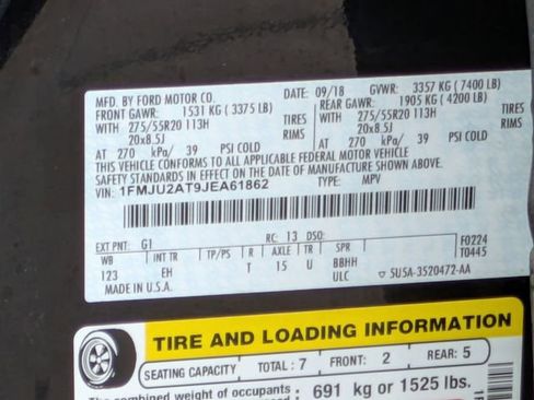 Used 2018 Ford Expedition Limited w/ Equipment Group 301A AWD/4WD image 27