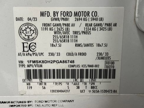 Used 2023 Ford Explorer XLT AWD/4WD image 39