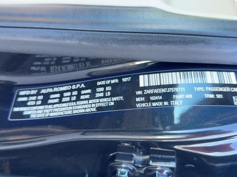 Used 2018 Alfa Romeo Giulia Ti w/ Quick Order Package 22X Lusso image 20