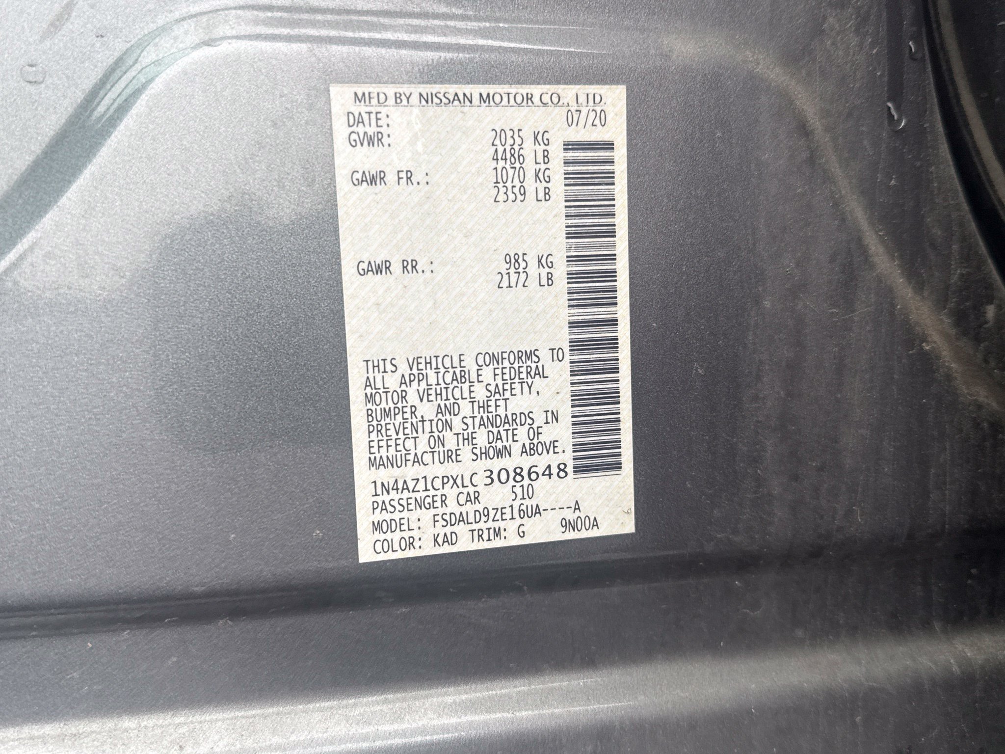 Used 2020 Nissan Leaf SV FWD image 26