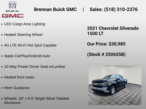 Certified 2021 Chevrolet Silverado 1500 LT AWD/4WD image 24