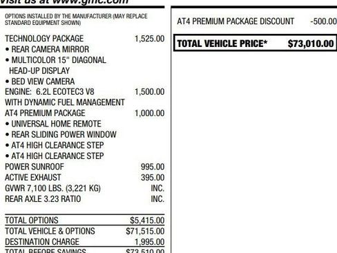 Used 2024 GMC Sierra 1500 AT4 w/ Technology Package AWD/4WD image 2
