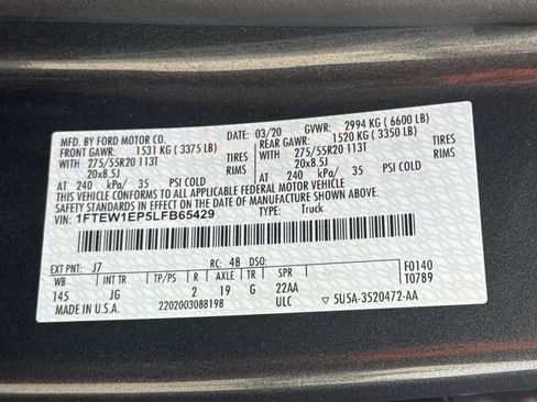 Used 2020 Ford F150 XL w/ Equipment Group 101A Mid AWD/4WD image 33