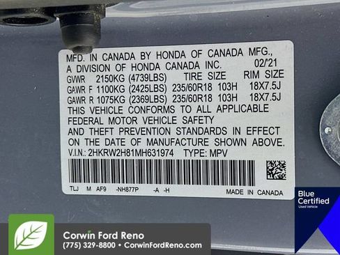 Used 2021 Honda CR-V EX-L image 34
