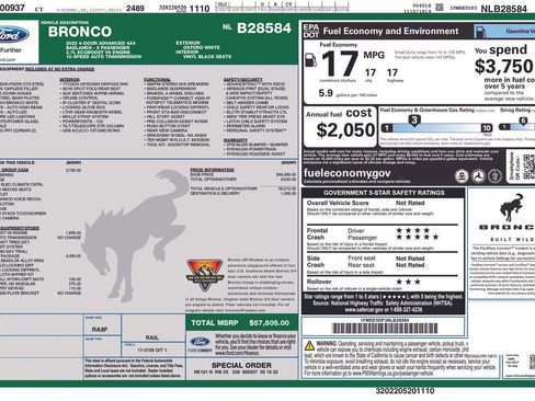 Certified 2022 Ford Bronco Badlands w/ Sasquatch Package image 29