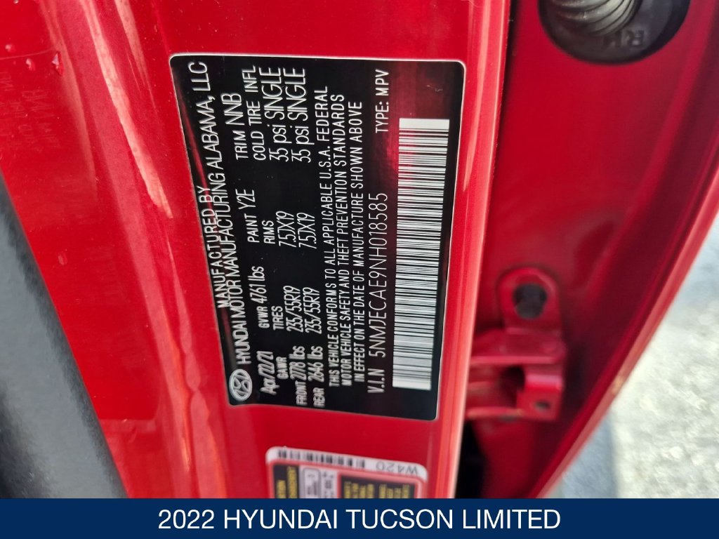 Used 2022 Hyundai Tucson Limited AWD/4WD image 36