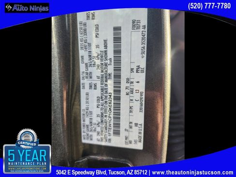 Used 2016 Ford F150 Lariat w/ Equipment Group 501A Mid image 37