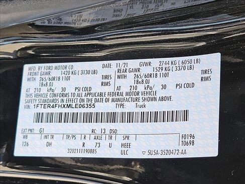 Used 2021 Ford Ranger Lariat w/ Equipment Group 501A High image 23