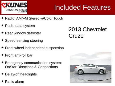 Used 2013 Chevrolet Cruze LTZ FWD image 3
