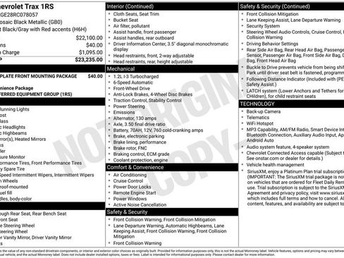 Used 2024 Chevrolet Trax RS FWD image 12