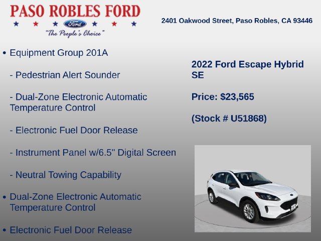 Used 2022 Ford Escape SE FWD image 6