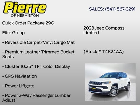 Used 2023 Jeep Compass Limited w/ Elite Group AWD/4WD image 6