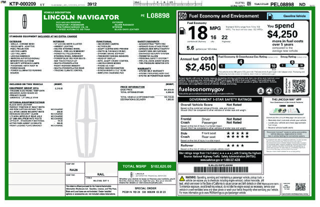 Used 2023 Lincoln Navigator Reserve AWD/4WD image 5