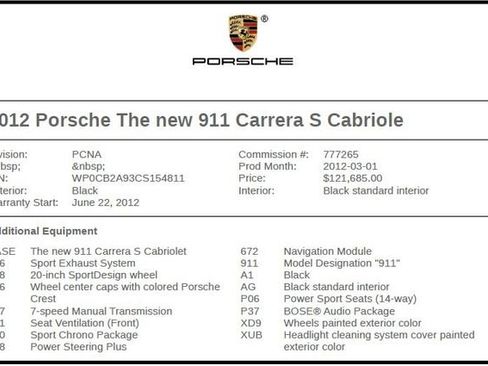Used 2012 Porsche 911 Carrera S image 7