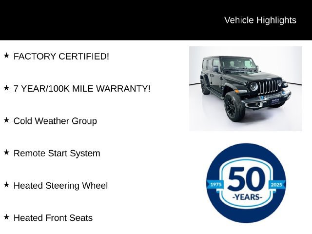 Used 2023 Jeep Wrangler Unlimited Sahara w/ Cold Weather Group AWD/4WD image 8