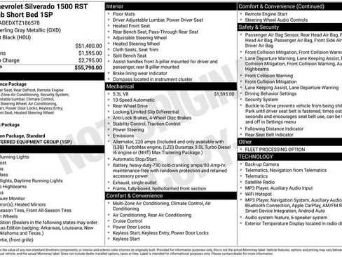 Certified 2026 Chevrolet Silverado 1500 RST RWD image 2