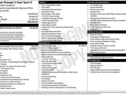 New 2026 Jeep Wrangler Sport S AWD/4WD image 15