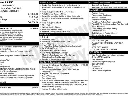 Used 2024 Lexus ES 250 w/ Premium Package AWD/4WD image 17