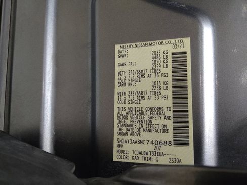 Used 2021 Nissan Rogue S FWD image 33