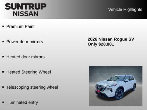 Used 2026 Nissan Rogue SV w/ Cold Weather Package FWD image 41
