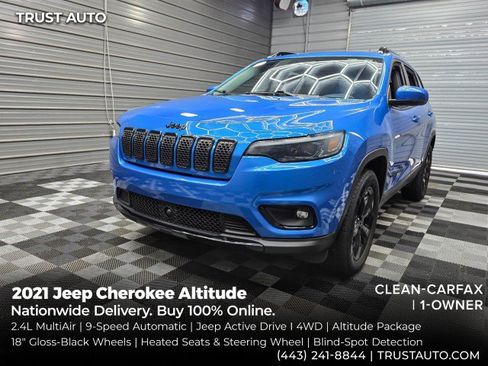Used 2021 Jeep Cherokee Latitude Plus AWD/4WD image 1