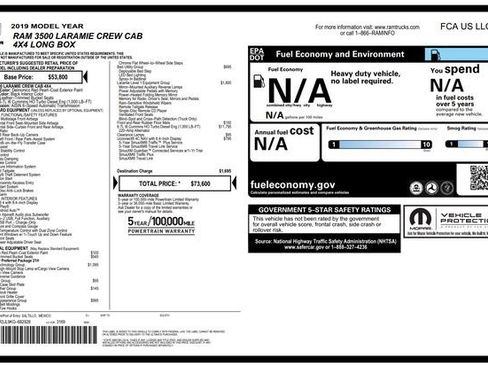 Used 2019 RAM 3500 Laramie image 51