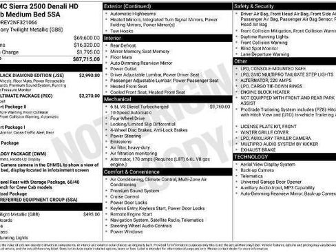 Certified 2022 GMC Sierra 2500 Denali w/ Denali Black Diamond Edition AWD/4WD image 34