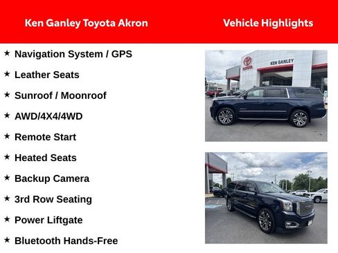 Used 2017 GMC Yukon XL Denali w/ Open Road Package AWD/4WD image 2