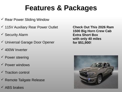 Used 2026 RAM 1500 Big Horn AWD/4WD image 13
