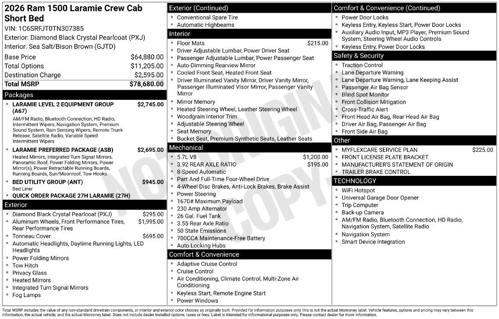 Used 2026 RAM 1500 Laramie AWD/4WD image 6