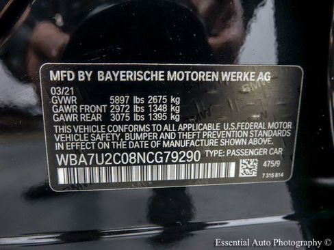 Used 2022 BMW 750i xDrive w/ Executive Package AWD/4WD image 37