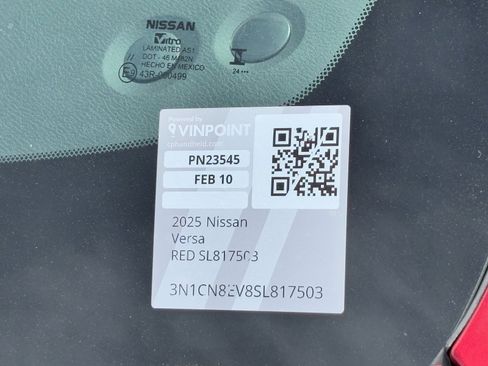 Certified 2025 Nissan Versa SV image 30