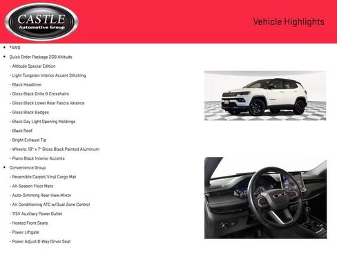 Used 2022 Jeep Compass Altitude w/ Convenience Group image 3