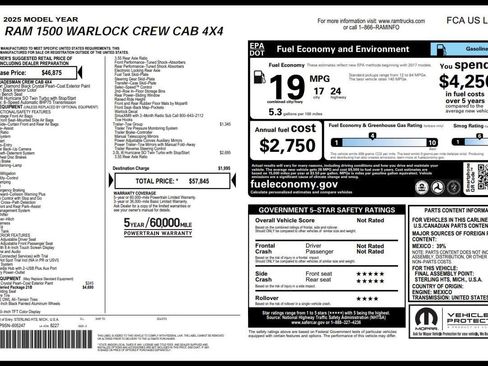 Used 2025 RAM 1500 Classic Warlock AWD/4WD image 28