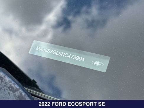 Used 2022 Ford EcoSport SE w/ Interior Protection Package AWD/4WD image 2