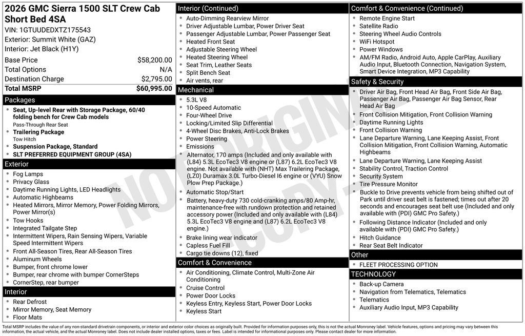 Used 2026 GMC Sierra 1500 SLT AWD/4WD image 10