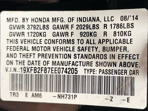 Used 2014 Honda Civic EX image 54