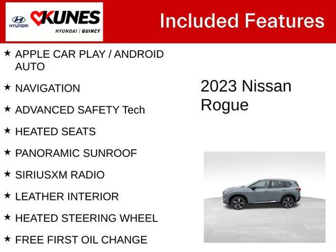 Used 2023 Nissan Rogue SL w/ SL Premium Package AWD/4WD image 2