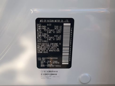 Used 2023 Nissan Armada Platinum w/ Captain's Chairs Package image 24